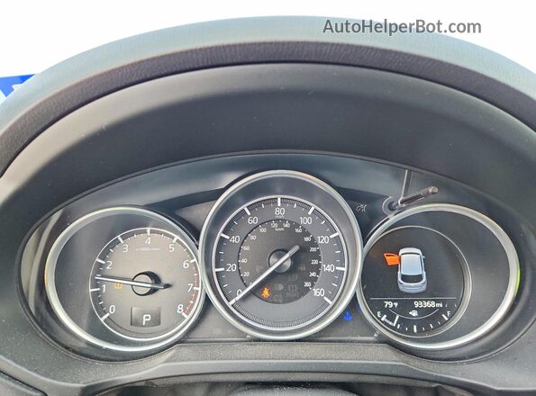 JM3KFADMXJ0327069 2018 MAZDA CX-5 Silver ხელსაწყოთა პანელის ხედი