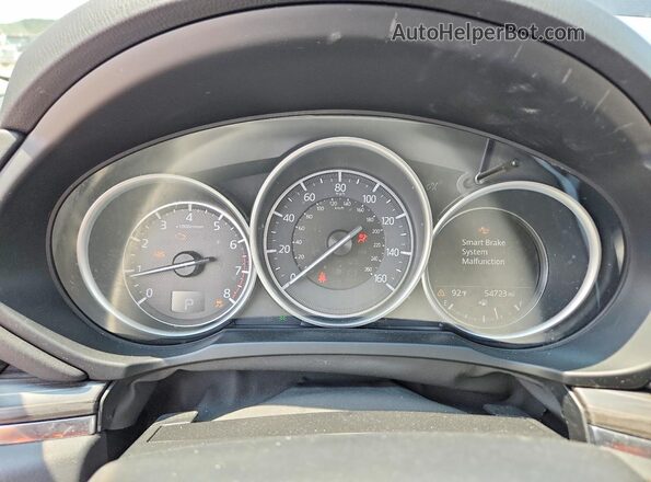 JM3KFADMXJ1440479 2018 MAZDA CX-5 Blue Vista del cuadro de instrumentos