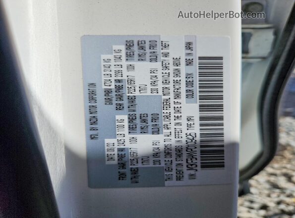 JM3KFBAMXP0109426 2023 MAZDA CX-5 White VIN კოდის სტიკერის ხედი