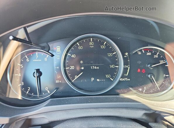 JM3KFBAY1N0589744 2022 MAZDA CX-5 Red Instrument cluster view
