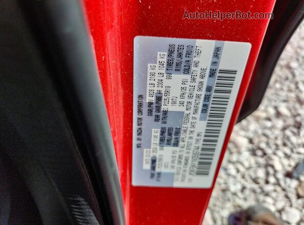 JM3KFBAY1N0589744 2022 MAZDA CX-5 Red VIN sticker view