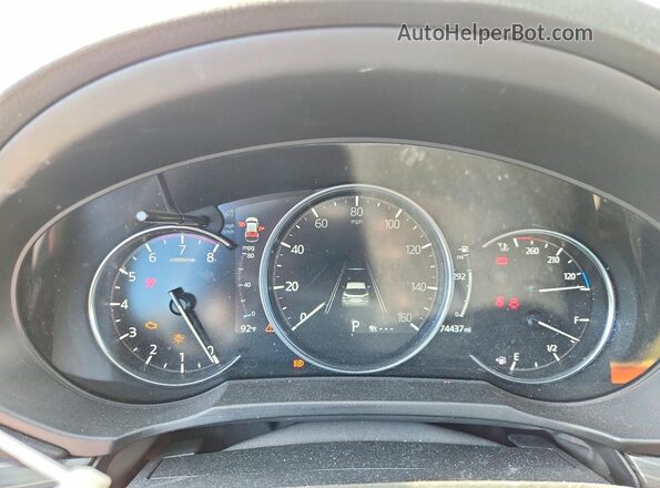 JM3KFBAY7L0864451 2020 MAZDA CX-5 White Vista del cuadro de instrumentos