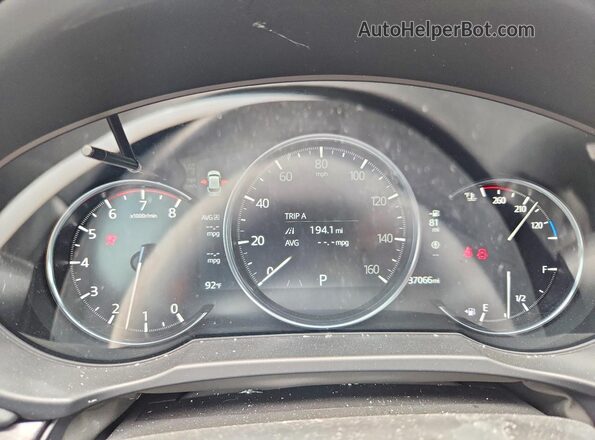 JM3KFBAYXP0278932 2023 MAZDA CX-5 White Вид щитка приладів