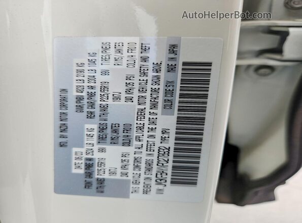 JM3KFBAYXP0278932 2023 MAZDA CX-5 White Вид наклейки з VIN-кодом
