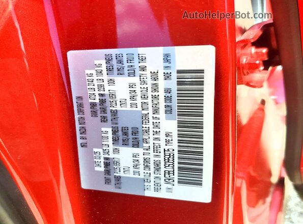 JM3KFBBL0S0659975 2025 MAZDA CX-5 Red VIN կոդի պիտակի տեսք