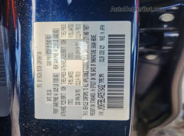 JM3KFBBL4R0518482 2024 MAZDA CX-5 Black Widok naklejki z numerem VIN