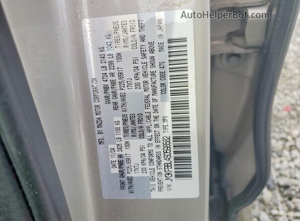 JM3KFBBL4S0598582 2025 MAZDA CX-5 Silver Вид наклейки з VIN-кодом
