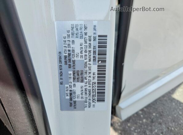 JM3KFBBL5S0576798 2025 MAZDA CX-5 White Widok naklejki z numerem VIN
