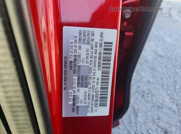 JM3KFBBL8R0476771 2024 MAZDA CX-5 Красный Вид наклейки с VIN-кодом