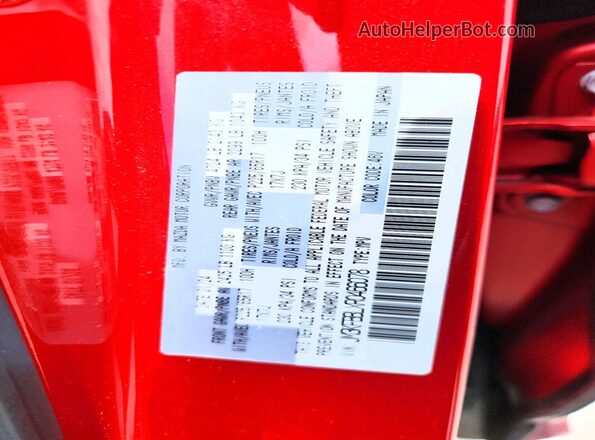 JM3KFBBLXR0466078 2024 MAZDA CX-5 Red Вид наклейки з VIN-кодом