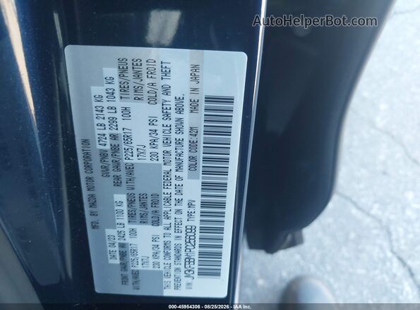 JM3KFBBM1P0256099 2023 MAZDA CX-5 Dark Blue Vista del compartimento del motor