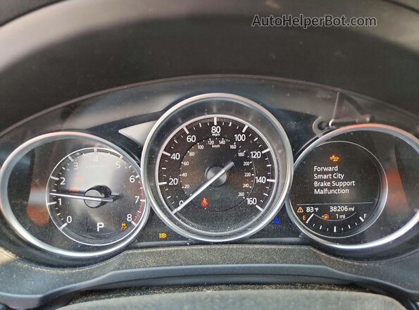 JM3KFBBM2N0625971 2022 MAZDA CX-5 Gray ხელსაწყოთა პანელის ხედი