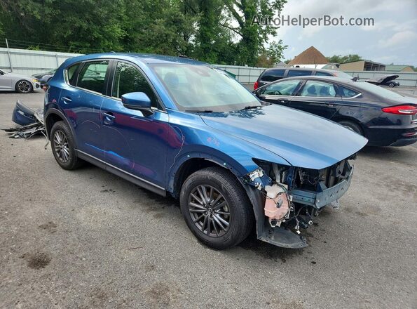 JM3KFBBM8M0333899 2021 MAZDA CX-5 Blue Delantero derecho