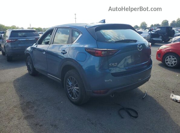 JM3KFBBM8M0333899 2021 MAZDA CX-5 Blue Trasero izquierdo