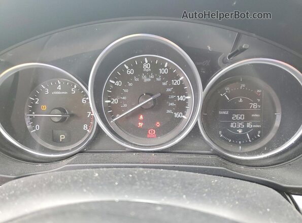 JM3KFBCL1H0225913 2017 MAZDA CX-5 Black Вид щитка приладів