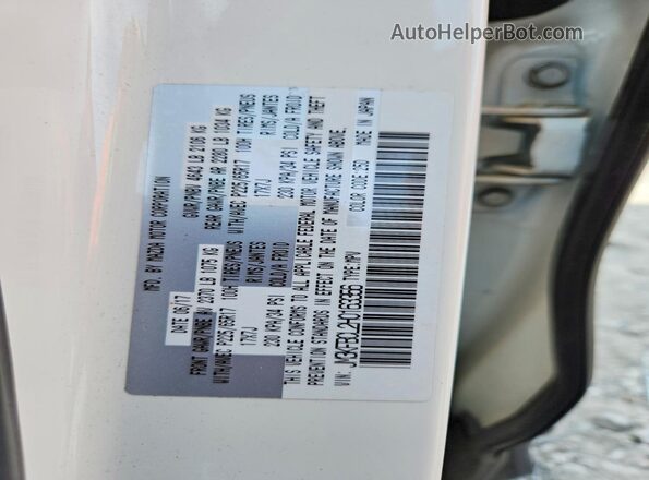 JM3KFBCL2H0163356 2017 MAZDA CX-5 White Widok naklejki z numerem VIN