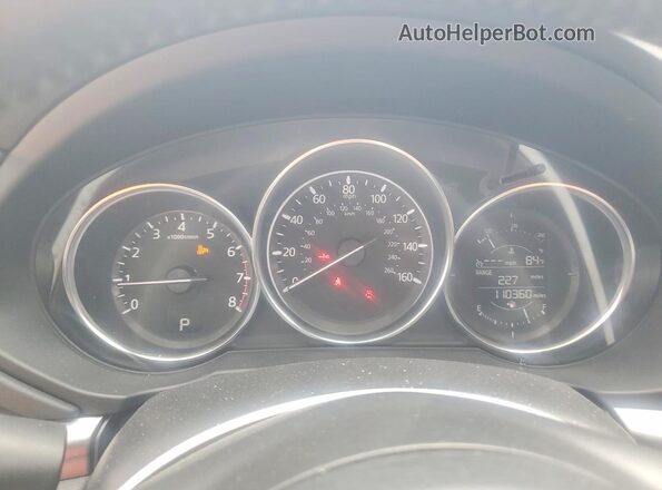 JM3KFBCL2H0177421 2017 MAZDA CX-5 Blue Instrument cluster view