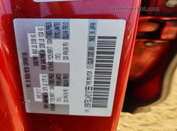 JM3KFBCL4H0181356 2017 MAZDA CX-5 Red Widok naklejki z numerem VIN