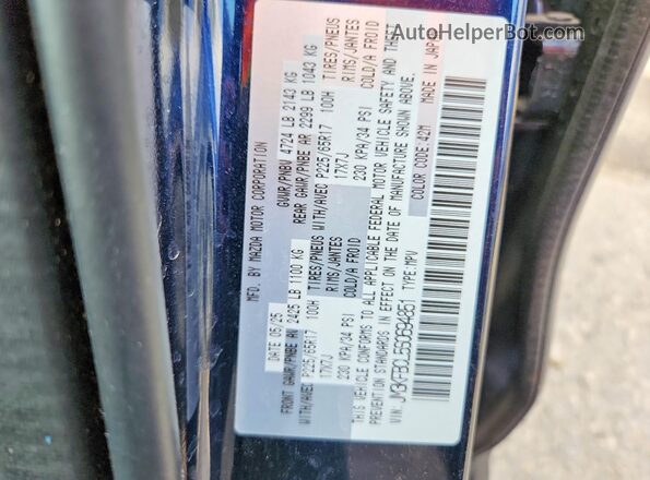 JM3KFBCL5S0694851 2025 MAZDA CX-5 Синий Вид наклейки с VIN-кодом