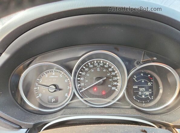 JM3KFBCL6H0101412 2017 MAZDA CX-5 Blue Widok zestawu wskaźników