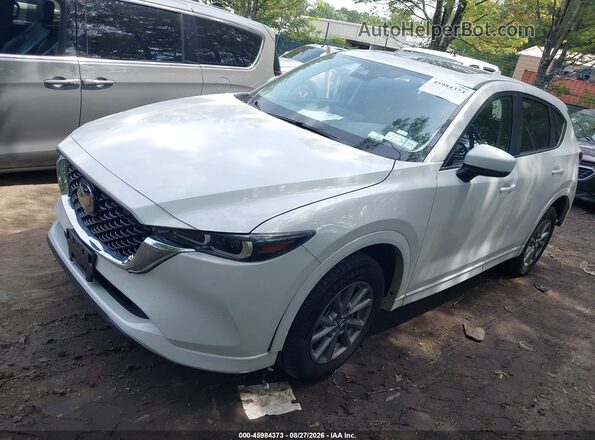 JM3KFBCL6S0672177 2025 MAZDA CX-5 White წინა მარცხენა ხედი სამი მეოთხედიდან