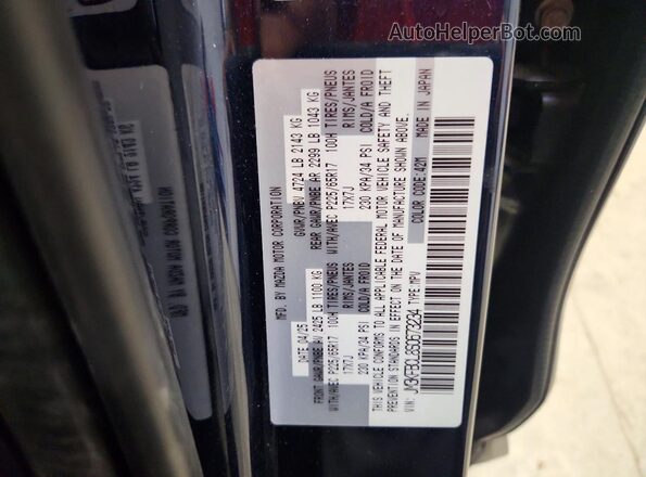 JM3KFBCL8S0673234 2025 MAZDA CX-5 Blue VIN sticker view
