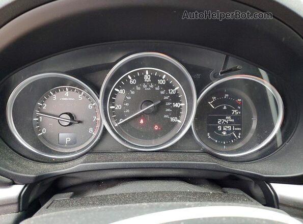 JM3KFBCLXH0207653 2017 MAZDA CX-5 Red ხელსაწყოთა პანელის ხედი