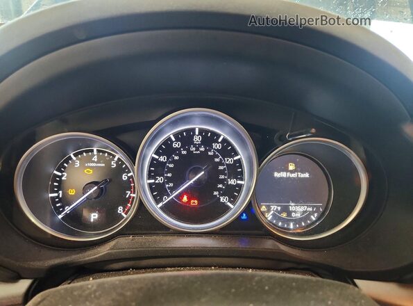 JM3KFBCM0K0686312 2019 MAZDA CX-5 Blue Instrument cluster view