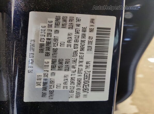 JM3KFBCM0K0686312 2019 MAZDA CX-5 Blue Engine compartment view