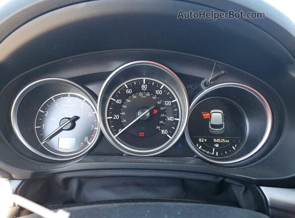 JM3KFBCM0M0356754 2021 MAZDA CX-5 White Instrument cluster view