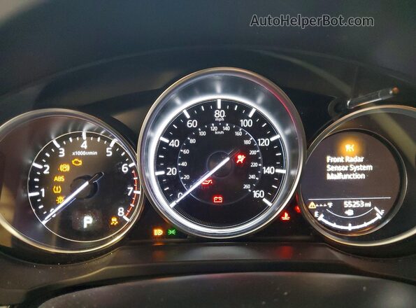 JM3KFBCM0M1499956 2021 MAZDA CX-5 White Instrument cluster view