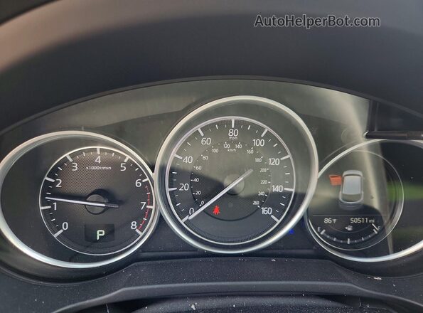 JM3KFBCM1J0458298 2018 MAZDA CX-5 Blue Instrument cluster view