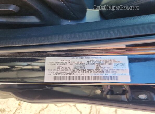 JM3KFBCM1K0669518 2019 MAZDA CX-5 Black Вид наклейки з VIN-кодом