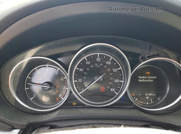 JM3KFBCM1M1385982 2021 MAZDA CX-5 White Vista del cuadro de instrumentos