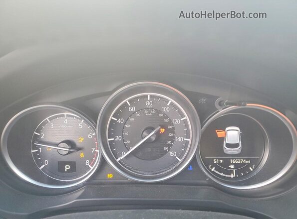 JM3KFBCM2J0403228 2018 MAZDA CX-5 White Вид щитка приладів
