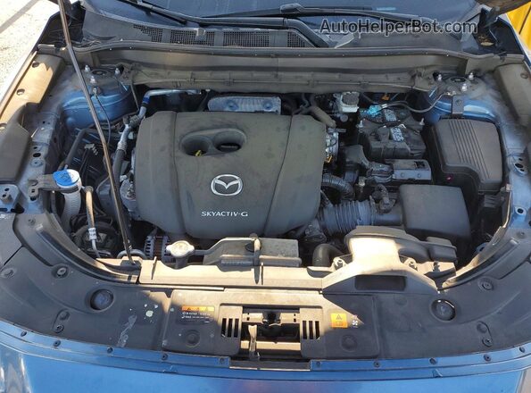 JM3KFBCM2N0553569 2022 MAZDA CX-5 Blue Engine compartment view