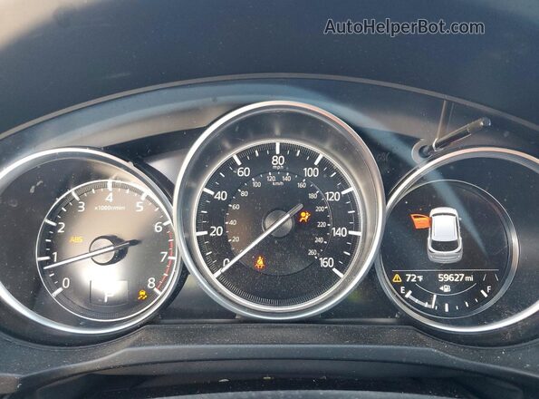 JM3KFBCM2N0553569 2022 MAZDA CX-5 Blue Instrument cluster view
