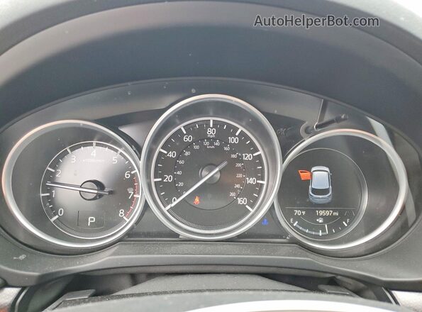 JM3KFBCM2N0640811 2022 MAZDA CX-5 Серый Вид щитка приборов