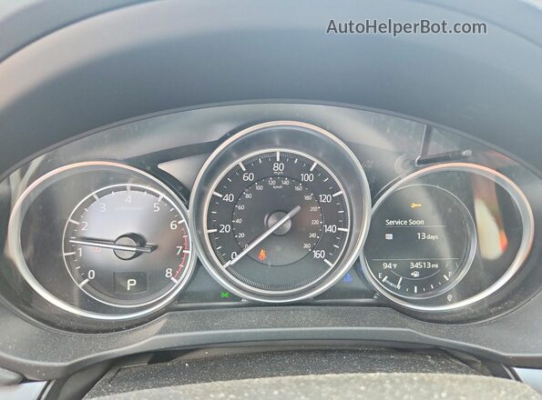 JM3KFBCM3M0355467 2021 MAZDA CX-5 White Вид щитка приладів
