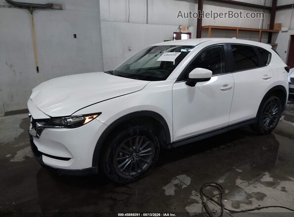 JM3KFBCM5L0789484 2020 MAZDA CX-5 White წინა მარცხენა ხედი სამი მეოთხედიდან