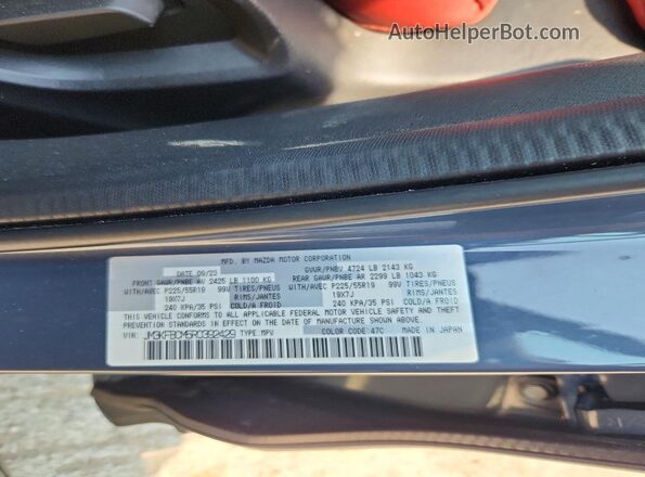 JM3KFBCM5R0392429 2024 MAZDA CX-5 Blue Вид наклейки з VIN-кодом