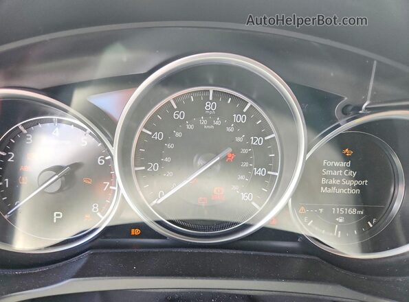 JM3KFBCM6M0470273 2021 MAZDA CX-5 Blue Instrument cluster view