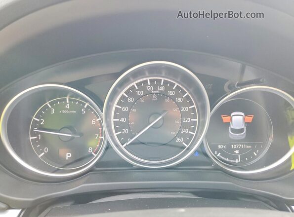 JM3KFBCM6N0546849 2022 MAZDA CX-5 Red Вид щитка приладів