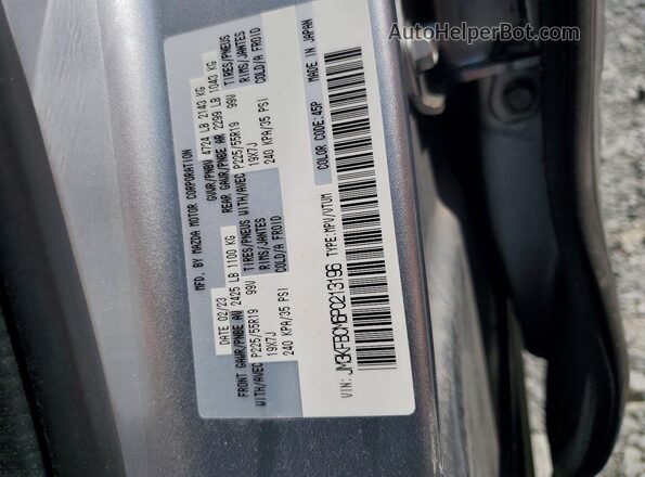 JM3KFBCM6P0213196 2023 MAZDA CX-5 Silver VIN sticker view