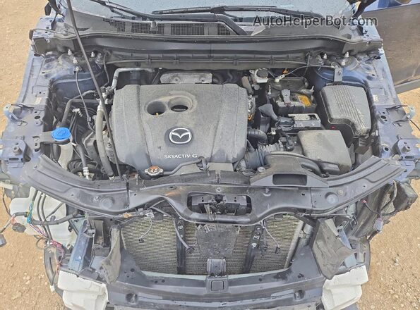 JM3KFBCM7M0112356 2021 MAZDA CX-5 Blue Вид задньої частини салону