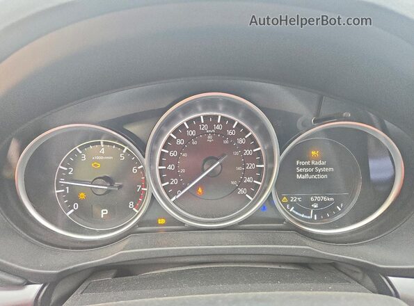 JM3KFBCM7M0112356 2021 MAZDA CX-5 Blue Вид щитка приладів