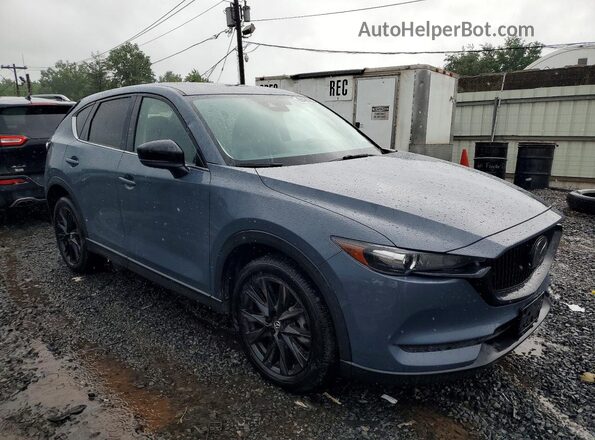JM3KFBCM7M0433247 2021 MAZDA CX-5 Blue Delantero derecho