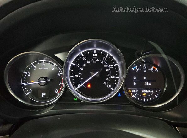 JM3KFBCM7M0450159 2021 MAZDA CX-5 Gray Instrument cluster view