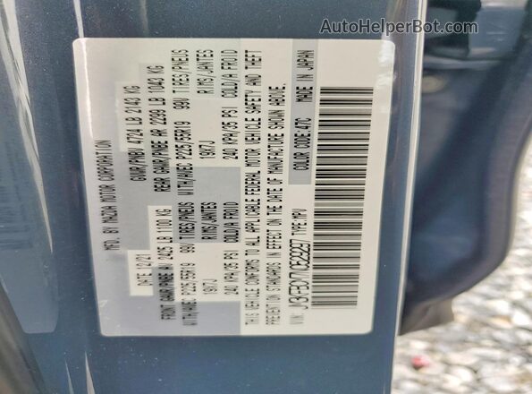 JM3KFBCM7N0529297 2022 MAZDA CX-5 Gray Widok naklejki z numerem VIN