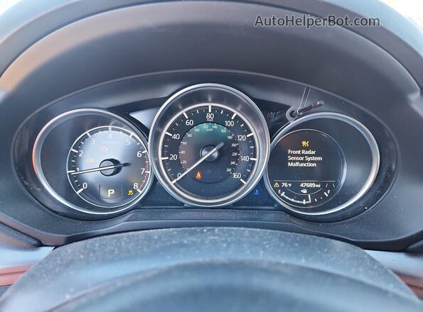 JM3KFBCM8M0500504 2021 MAZDA CX-5 Blue Widok zestawu wskaźników